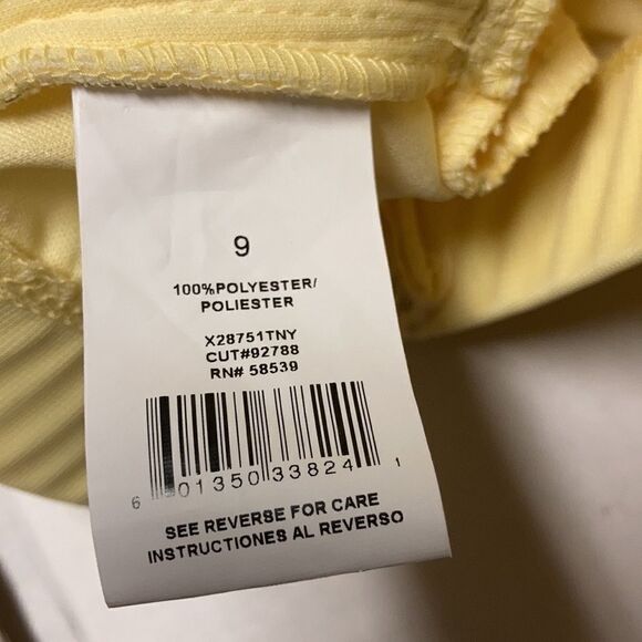 XTRADIONARY, Beaded Mesh Formal strapless,Sz9, Yellow, Sequins,pleats, Hand Wash - Picture 9 of 16